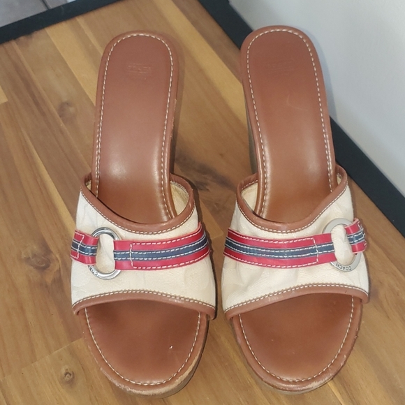 Coach Wedge Sandals Slides 👡 - Picture 3 of 11